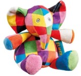 Jucarie zornaitoare din plus Elefantul Elmer, 14 cm
