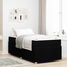 vidaXL Cadru de pat Altele Negru 100 x 200 cm țesătură