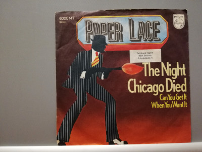Paper Lace &amp;ndash; The Night Chicago /Can ....(1974/Philips/RFG) - VINIL&amp;quot;7 -Single/NM foto