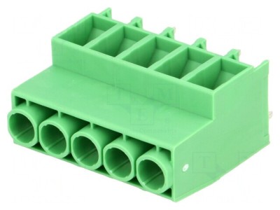Regletă de conexiuni PCB 90&amp;deg; 6,35mm 5 piste 41A foto