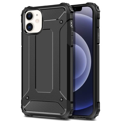 Husa telefon iPhone 12 / 12 Pro - Techsuit Hybrid Armor - Black foto
