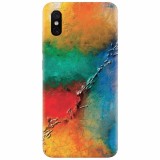 Husa silicon pentru Xiaomi Mi 8 Pro, Colorful Wall Paint Texture