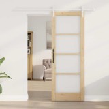 vidaXL Ușă glisantă ORKDAL Maro 73.5 x 198.5 cm Lemn masiv de pin