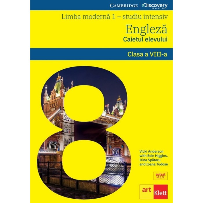 Limba Engleza. Limba Moderna 1 - Clasa 8 - Studiu Intensiv. Eyes Open 4. Workbook + Cd - Vicki Anderson