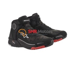 Ghete moto AlpineStars CRX DryStar negru/rosu