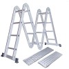 Scara Multifunctionala Aluminiu 4x4 Trepte, 4.6m, cu Platforma, Antialunecare, 150kg