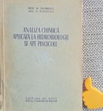 Analiza chimică aplicată la hidrobiologie şi ape piscicole Gavrilescu Popovici