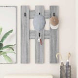 vidaXL Răcător de paltoane montat pe perete sonoma gri 65 x 3 x 100 cm