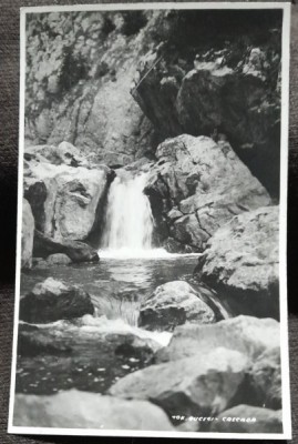 Carte postala, cascada din Bucegi, perioada interbelica foto