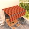 vidaXL Copertină retractabilă automat cu stor, portocaliu&amp;maro 4,5x3 m