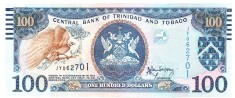 Trinidad &amp; Tobago 100 Dolari 2006 - P51b Seria 062701