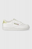 Reebok sneakers din piele Club C 85 culoarea alb