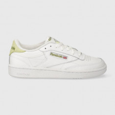 Reebok sneakers din piele Club C 85 culoarea alb