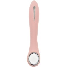 Vibrator Electro-Shock&amp;Vibrations 10 Frecvente Roz Silicon USB 20 cm