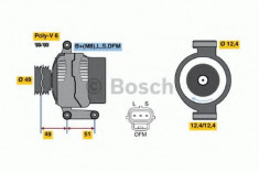 Generator / Alternator FORD KA (RB) (1996 - 2008) BOSCH 0 986 049 141 foto