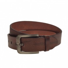 Curea barbati, casual-eleganta, din piele ecologica, latime 3.5 cm, maro - CK174M
