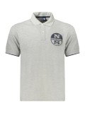 Cumpara ieftin North Sails Tricou polo barbati, cu imprimeu cu logo, Regular fit, Gri deschis, S