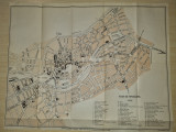 Harta orasului timisoara-anii &#039;20 - &#039;30-perioada interbelica-dimensiuni 44/35 cm