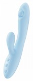 Vibrator Moondust Magic, 10 Moduri Vibratii, Silicon, USB, Albastru, 21 cm