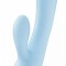 Vibrator Moondust Magic, 10 Moduri Vibratii, Silicon, USB, Albastru, 21 cm