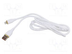Cablu USB 2.0 GEMBIRD Lightning Apple 1,5m alb 2,1A