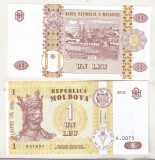 bnk bn Moldova 1 leu 2002 unc