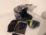 Cumpara ieftin Casca moto/enduro/atv +Ochelari+Manusi+Cagula