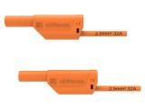 Cablu măsurare SCH&Uuml;TZINGER 32A 4mm mufă banană VSFK 8700 / 2.5 / 100 / OR