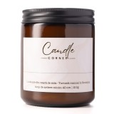 Caramel sărat lum&acirc;nare parfumată din ceară naturală de soia 210g &icirc;n sticlă ambră