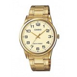 Casio MTP-V001G-9BUDF Ceas Bărbați 38mm Quartz cu Brățară Metalică Aurie