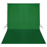 vidaXL Sistem de suport fundal, 500 x 300 cm, verde