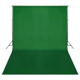 VidaXL Sistem de suport fundal, 500 x 300 cm, verde