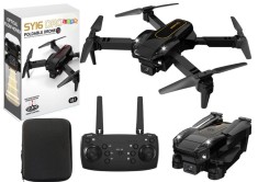 Drona cu telecomanda si camera 4K SY16, negru, 10 cm x 9 cm x 5 cm, Lean 20968