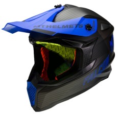 Casca Enduro MX MT Falcon System D7 Black Blue foto