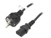 Cablu de alimentare IEC C13-C14 5m negru 10A 250V, Goobay