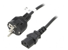 Cablu de alimentare IEC C13-C14 5m negru 10A 250V