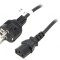 Cablu de alimentare IEC C13-C14 5m negru 10A 250V