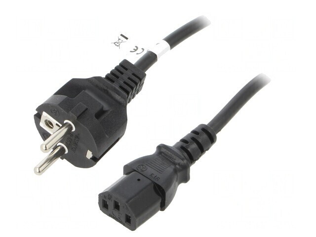 Cablu de alimentare IEC C13-C14 5m negru 10A 250V