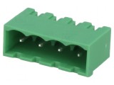Regletă de conexiuni deconectabilă 5mm, 4 drept soclu