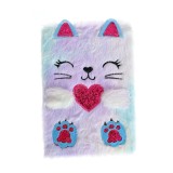 Agenda in culori pastel cu decor pisica