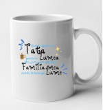 Cana alba personalizata Sunt doar un tata, Ceramica, INOVATIX&reg;. 330 ml, Oem