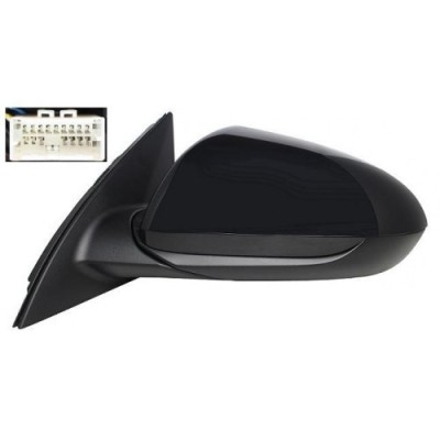 Oglinda usa exterioara Hyundai I30 (Pd), 12.2016-, partea Stanga, reglare electrica; grunduit; incalzit; sticla convexa; geam cromat; 16 gauri / 5 pi foto