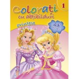 Colorati cu abtibilduri 1 - Printese