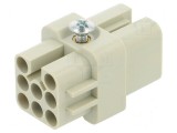 Conector HDC inserturi contact mamă CD PIN 8 10A 50V