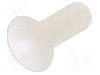 Surub M3, poliamida, lungime 8mm, ingropat, pas filet 0.5, DREMEC - 8G202M3X08