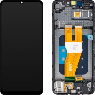 Display cu Touchscreen Samsung Galaxy A05 A055, cu Rama, Negru, Service Pack GH81-24189A foto