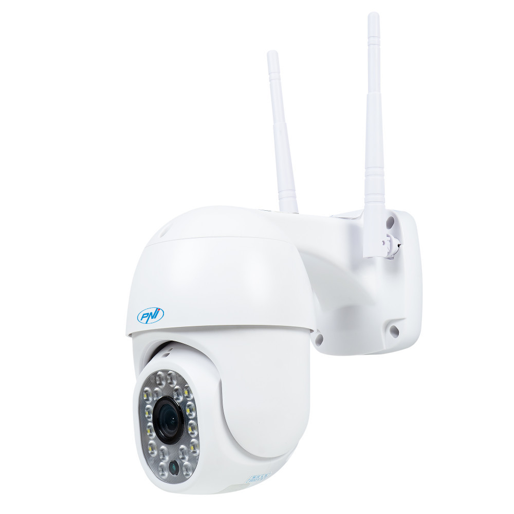 Camera supraveghere video wireless PNI IP240 WiFi PTZ, 1080p, zoom digital,  slot micro SD, stand-alone, alarma detectie miscare | Okazii.ro
