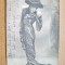 A632-I-Carte postala Femeie in rochie de epoca anul 1906 Viena.