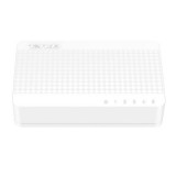 Switch Tenda S105, 5 Port-uri Fast Ethernet, 10/100 Mbps, Alimentare 9V / 0.6A, Alb