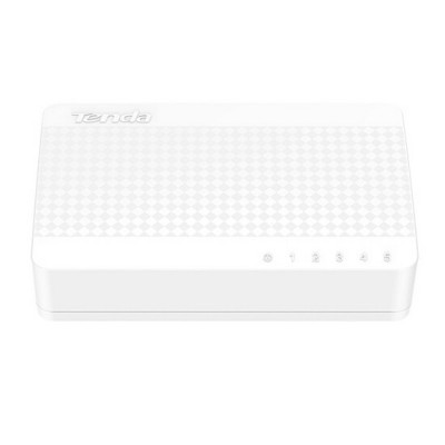 Switch Tenda S105, 5 Port-uri Fast Ethernet, 10/100 Mbps, Alimentare 9V / 0.6A, Alb foto